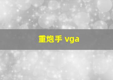 重炮手 vga